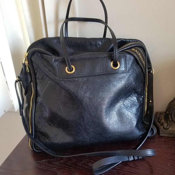 Balenciaga Blanket black large  bag - Picture 3 of 16